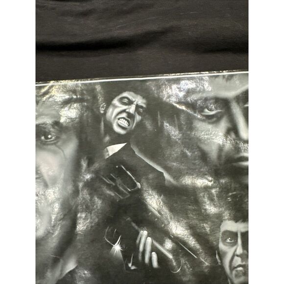 VTG 90s Scarface Clothing Co T Shirt Mens XL Black Tony Montana Gangsta Mob - Picture 4 of 9